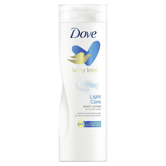 DOVE BODY LOTION 400ML LIGHT CARE