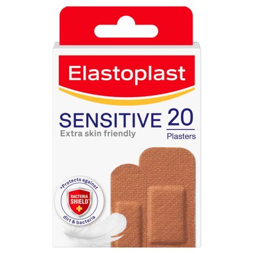 ELASTOPLAST SENSITIVE STRIP PLASTERS MEDIUM 20S