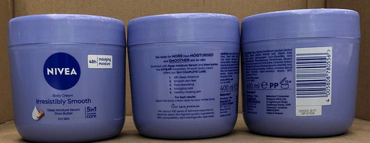 NIVEA BODY CREAM 400ML IRRESISTIBLY SMOOTH SHEA BUTTER