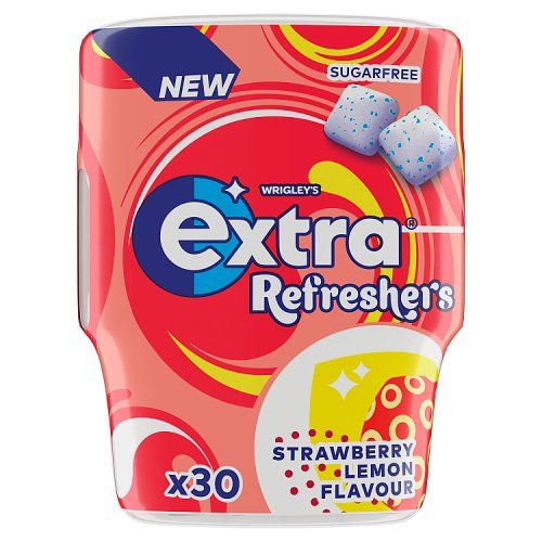 WRIGLEYS EXTRA STRAWBERRY LEMON 30PC REFRESHERS 67G