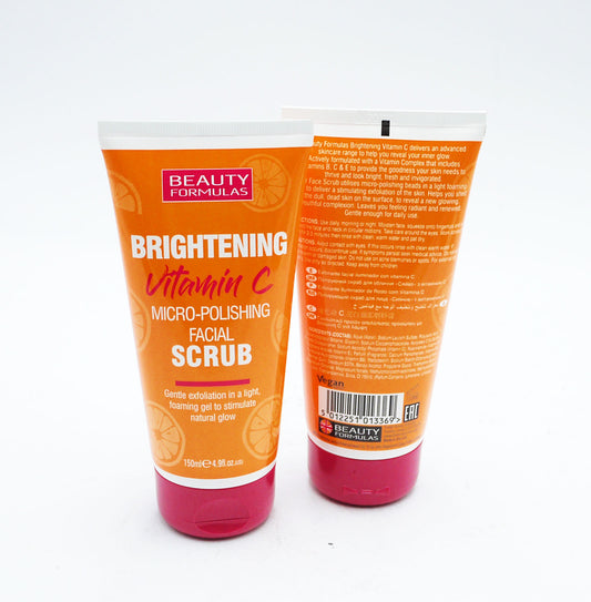 BEAUTY FORMULAS FACIAL SCRUB 150ML VITC BRIGHTEN
