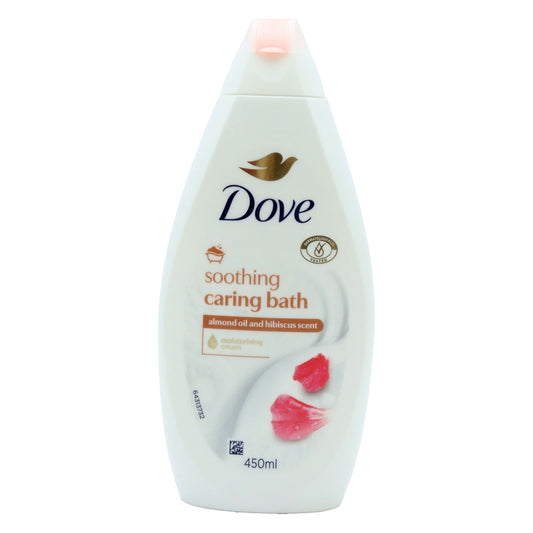 DOVE BATH CREAM 450ML ALMOND OIL & HIBISCUS