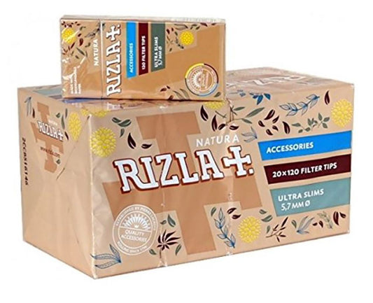 RIZLA FILTER TIPS - ULTRA SLIM NATURA 20'S