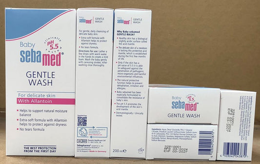 SEBAMED BABY GENTLE WASH 200ML