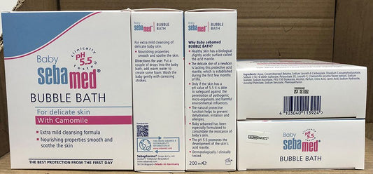 SEBAMED BABY BUBBLE BATH 200ML