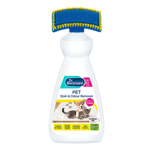DR BECKMANN PET STAIN & ODOUR REMOVER BRUSH 650ML