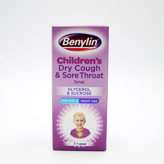 BENYLIN CHILDREN'S DRY COUGH & SORE THROAT SYRUP 125ML