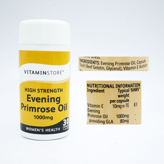VITAMIN STORE EVENING PRIMROSE 1000MG  07/27