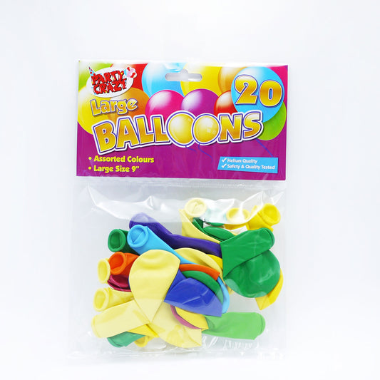 BALLOONS ROUND 9" ASST (R)