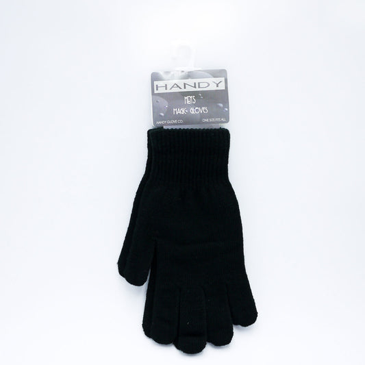 GLOVES MENS MAGIC BLACK (R)