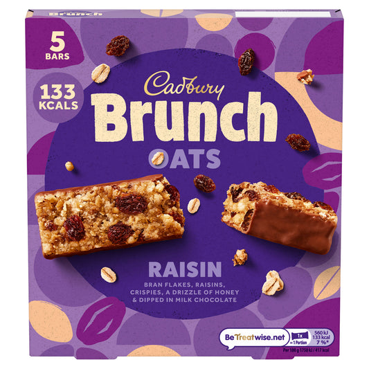 CADBURY BRUNCH BAR RAISIN 5PK  10/12/25