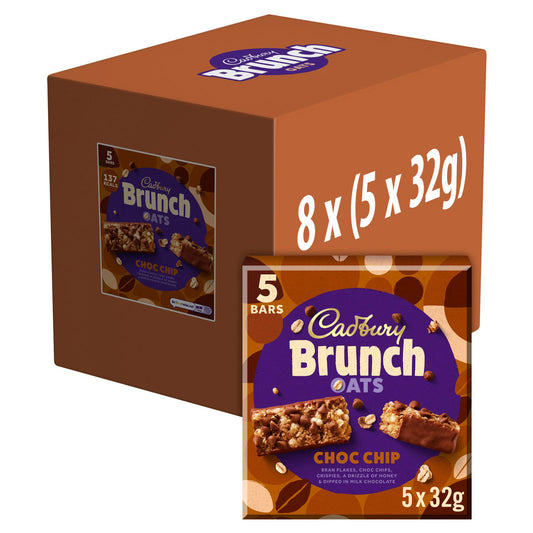 CADBURY BRUNCH BAR CHOC CHIP 5PK  21/11/25