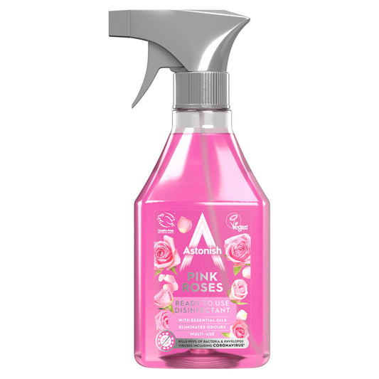 ASTONISH DISINFECTANT SPRAY 550ML PINK ROSES