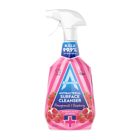ASTONISH ANTIBAC SURFACE CLEANSER POM & RASP 04/29