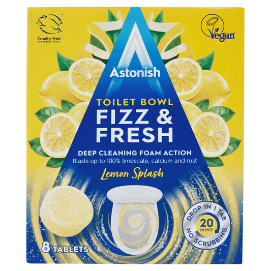 ASTONISH TOILET BOWL FIZZ&FRESH LEMON 18/03/27(D)