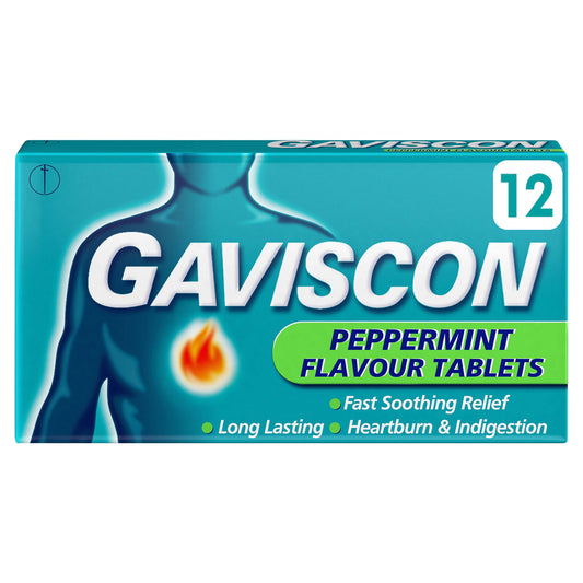 GAVISCON TABLETS PEPPERMINT 01/10/26