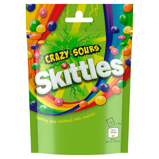 SKITTLES POUCH CRAZY SOURS 21/06/26 (H)