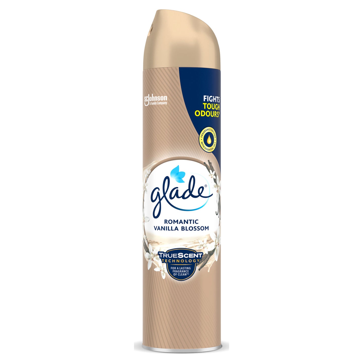 GLADE TRUE SCENT AEROSOL 300ML SHEER VANILLA