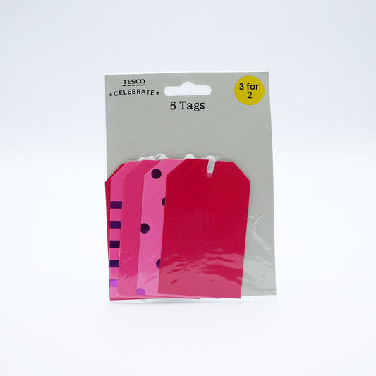 TESCO GIFT TAGS PINK(C)