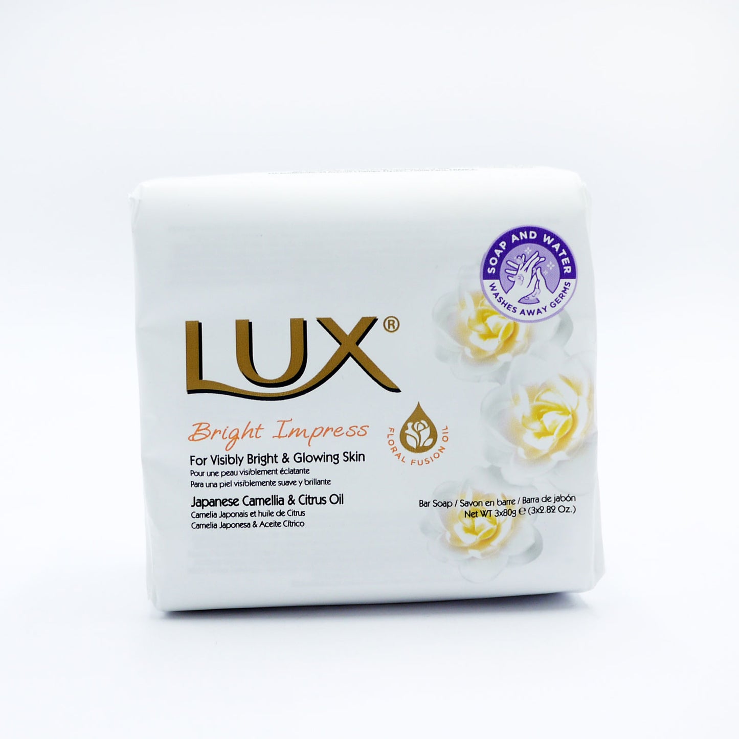 LUX SOAP 3X80G BRIGHT IMPRESS