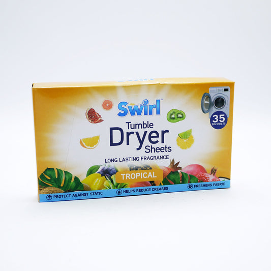 SWIRL LAUNDRY SHEETS TROPICAL 35PK