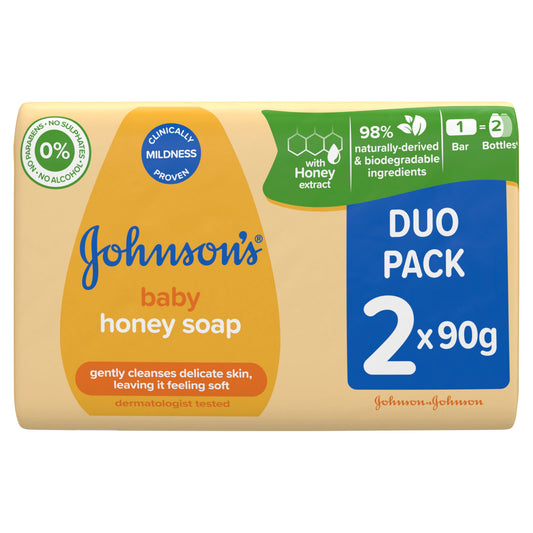 J&J BABY SOAP HONEY TWIN PACK