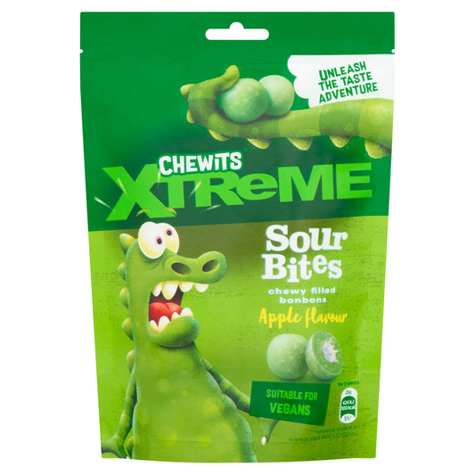 CHEWITS JUICY BITES POUCH XTREME SOUR 15/10/25