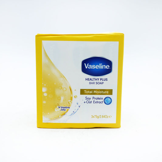 VASELINE BAR SOAP 3X75G TOTAL MOISTURE