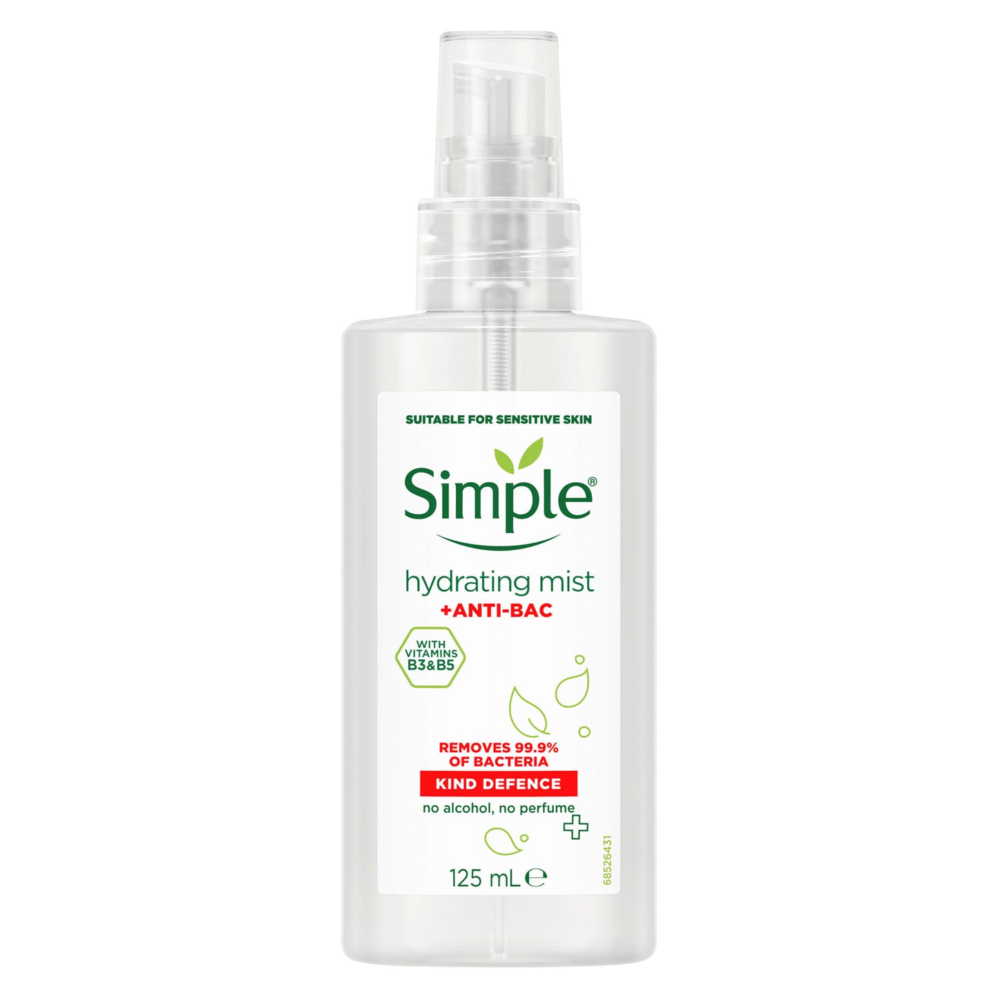 SIMPLE KIND DEFENCE HYDRATING MIST +ANTIBAC (C)