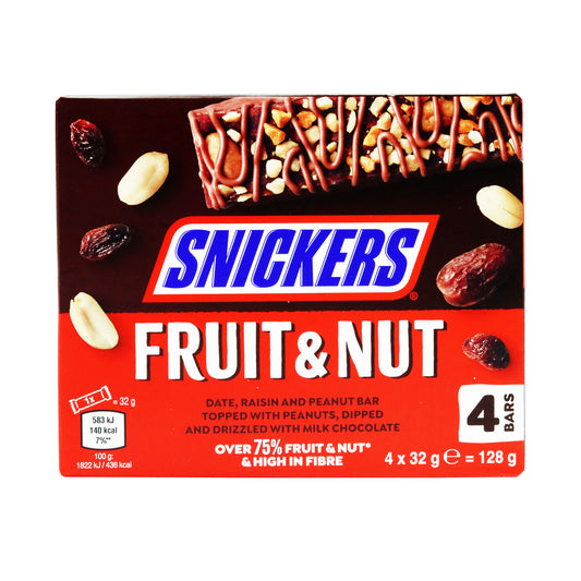 SNICKERS FRUIT & NUT 4 PACK  15/02/26