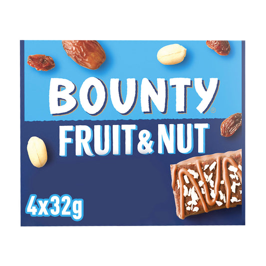 BOUNTY FRUIT AND NUT 4PACK  25/03/26