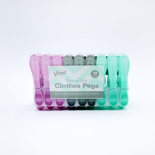 VIVID STRONG GRIP CLOTHES PEGS (R)