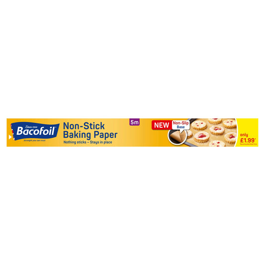 BACOFOIL BAKING PAPER NON STICK PM £1.99