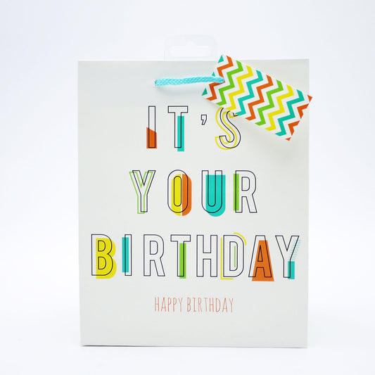 TESCO GIFT BAG MED ITS YOUR BIRTHDAY(C)