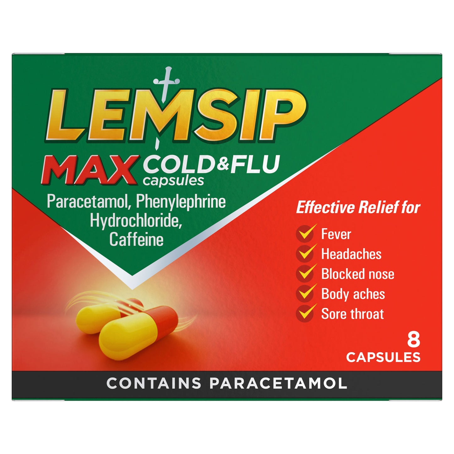 LEMSIP MAX COLD & FLU CAPS 01/02/27