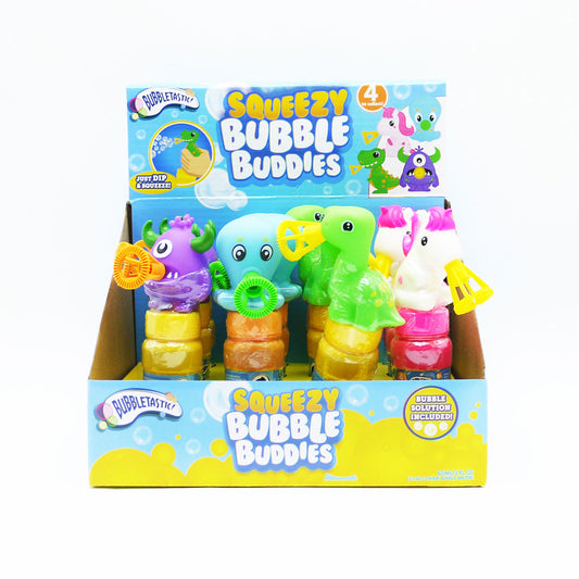 BUBBLE BUDDIES SQUEEZY 4 ASST (R)