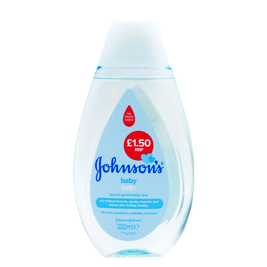 JOHNSONS BABY BATH 300ML PMP £1.50