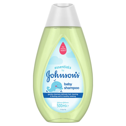JOHNSONS BABY ESSENTIALS SHAMPOO 500ML