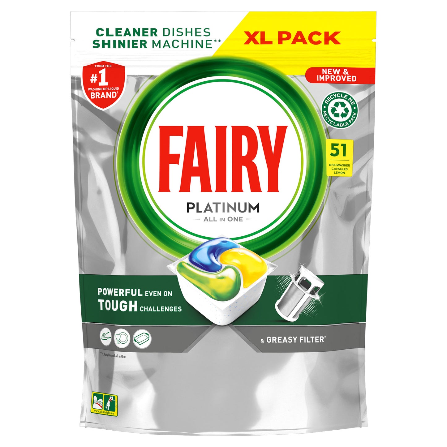 FAIRY DISHWASHER TABS PLATINUM LEMON 09/26