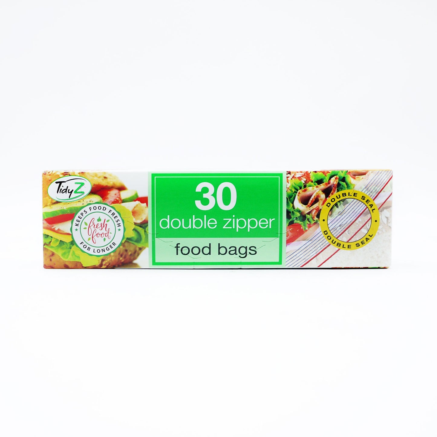 TIDYZ FOOD BAGS DOUBLE ZIPPER BO370