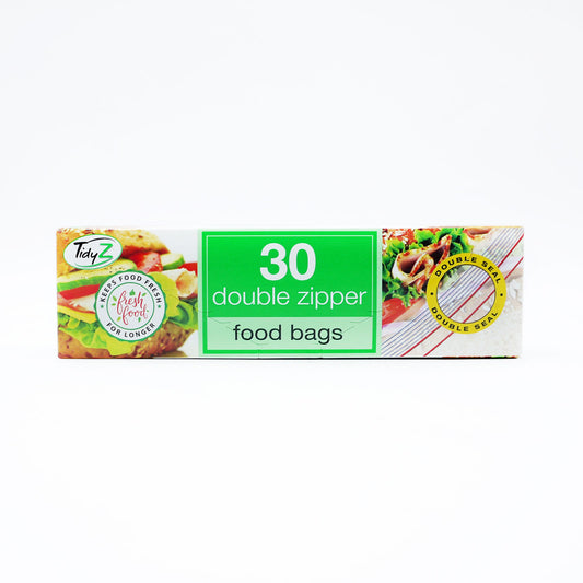 TIDYZ FOOD BAGS DOUBLE ZIPPER BO370