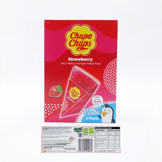 CHUPA CHUPS TRIANGLE ICE POPS STRAWB 31/08/25 (H)