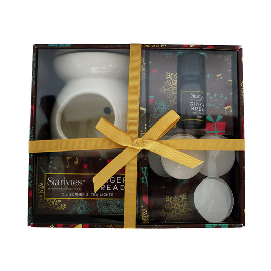 STARLYTES OIL BURNER CHRISTMAS & TEALIGHT SET