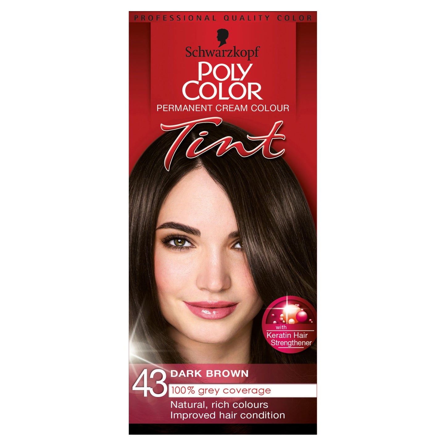 SCHWARZKOPF POLY TINT HAIR DYE NAT DARK BROWN