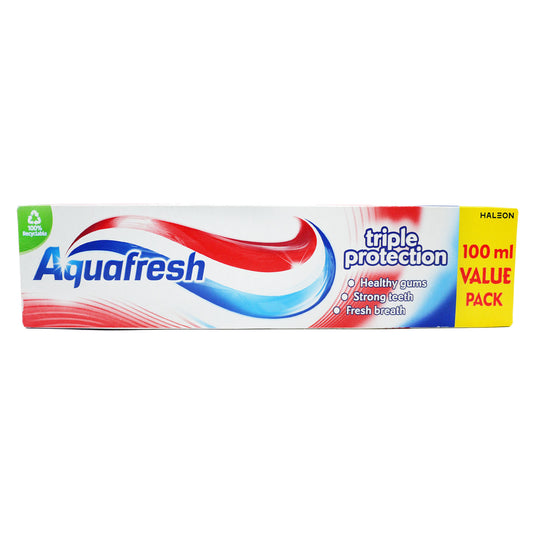 AQUAFRESH TOOTHPASTE 100ML TRIPLE PROTECTION
