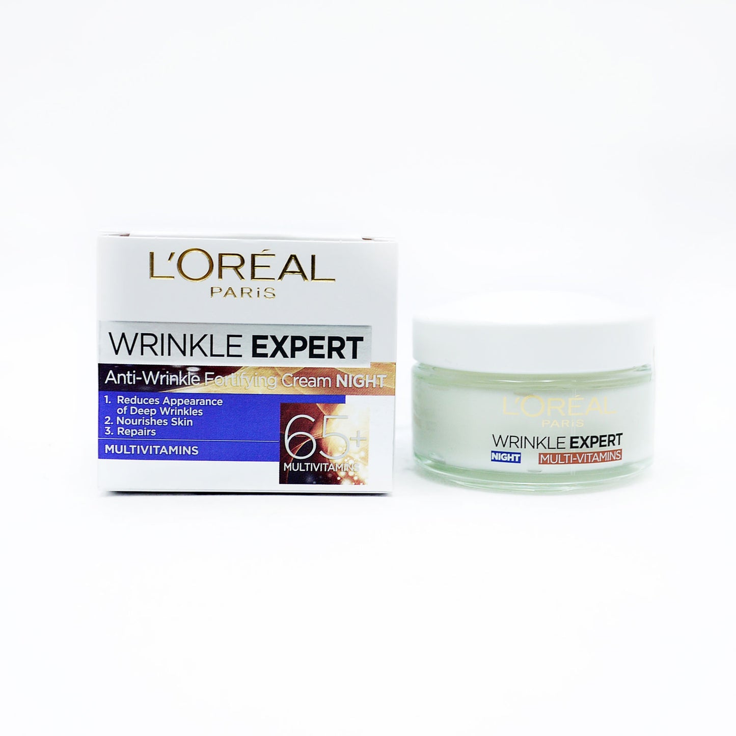 LOREAL WRINKLE EXPERT NIGHT POT 65+