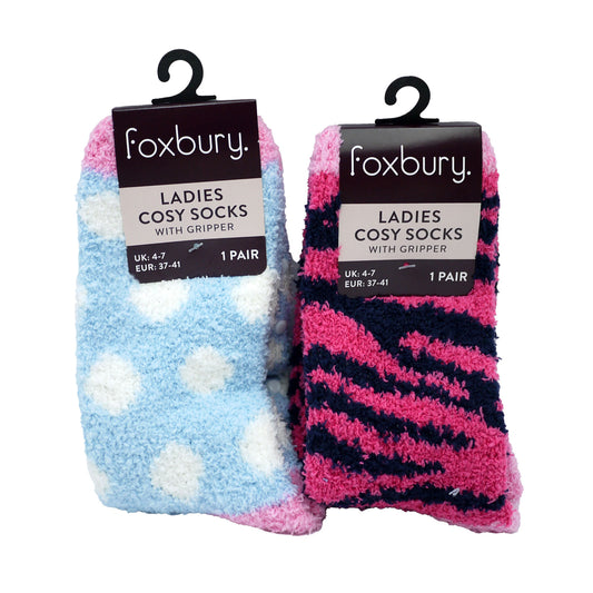 FOXBURY SOCKS COSY WITH GRIPPER (R)