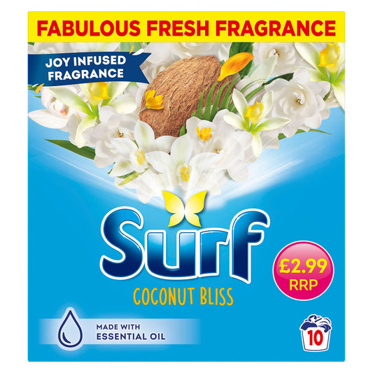 SURF POWDER COCONUT BLISS 10 WASH PM £2.99 (C)