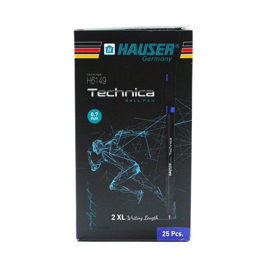 HAUSER PENS TECHNICA BALL BLUE 25PK(C)