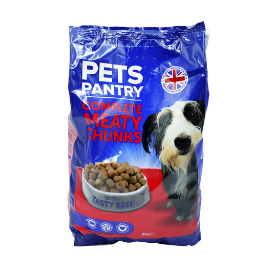 PETS PANTRY COMPLETE MEATY CHUNK BEEF 03/26